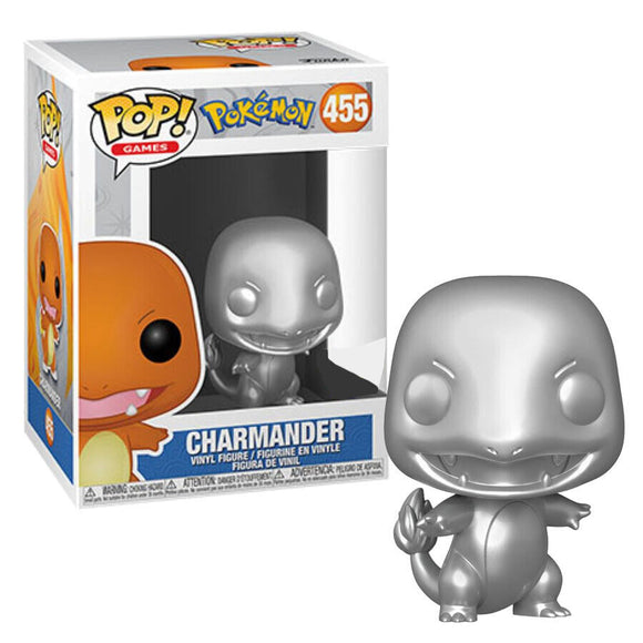 Pokemon Charmander Silver Metallic Exclusive Pop! Vinyl Figure #455