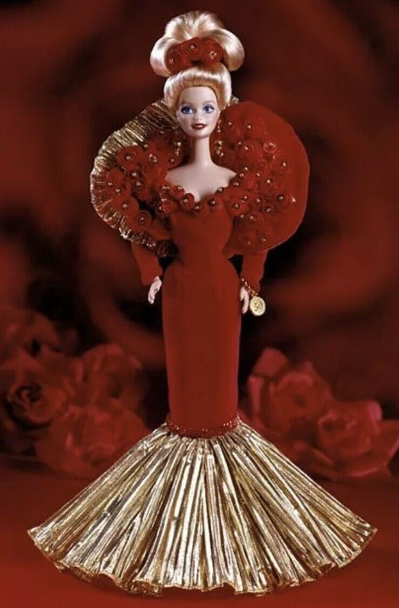 50th Mattel Golden Anniversary Porcelain Barbie 1995 doll