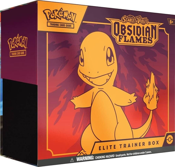 Obsidian Flames Scarlet & Violet Pokemon TCG Elite Trainer Box 9 Booster Packs
