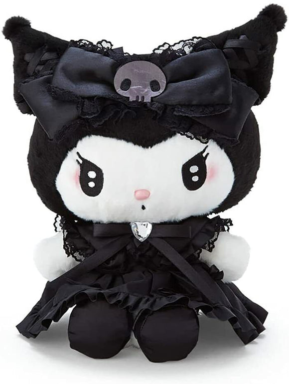 Sanrio Kuromi Midnight Melokuro 26cm Plush Doll Black Angel Staffed Toy