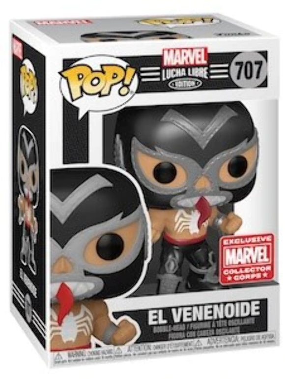 Marvel Luchadores El Venenoide Venom Marvel Collector Corps Pop! Vinyl Figure #7