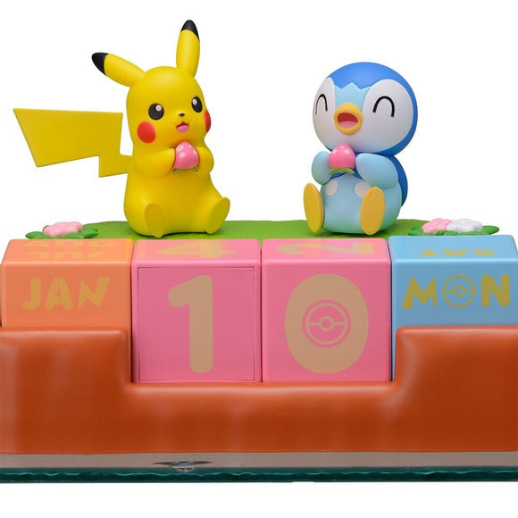Pokemon Premium Perpetual Calendar Pikachu Piplup