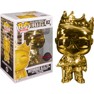 Rocks The Notorious B.I.G. Gold Chrome with Crown #82 Special Edition