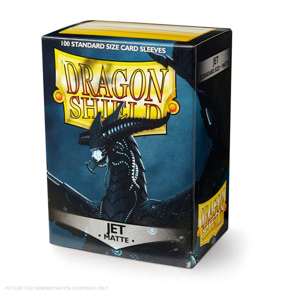 DRAGON SHIELD - MATTE Standard Card Sleeves JET Pack of 100 #AT-11024