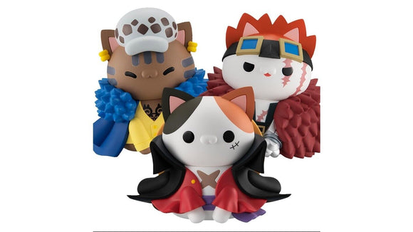 One Piece Mega Cat Project Eustass.Kid/Monkey.d.Luffy/Trafalgar Figurines w/Gift