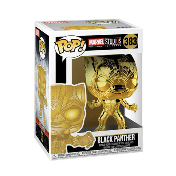 Marvel 10th Ann - Black Panther Gold Chrome Pop! Vinyl Figure #383