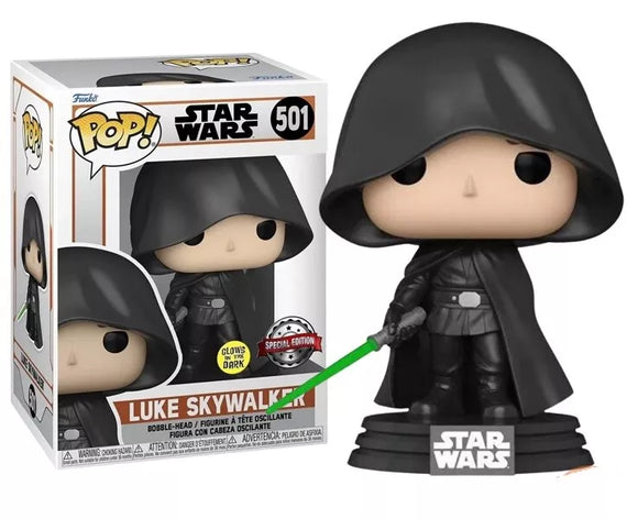 Star Wars - Luke Skywalker with Lightsaber Glow in the Dark Pop Vinyl (RS) #501