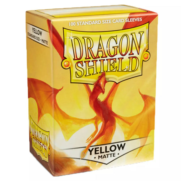 Dragon Shield - Standard Sleeves x 100 - Yellow Matte