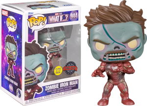 What If - Zombie Iron Man Glow US Exclusive Pop! Vinyl [RS]