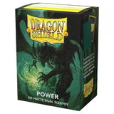 Dragon Shield - Standard Size Dual Matte Card Sleeves Metallic Green (Power)