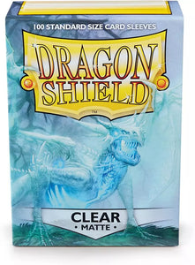 Dragon Shield Matte Clear (100) TCG Trading Card Pokemon Sleeves