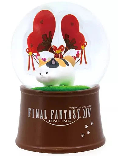 Final Fantasy XIV Fat Cat Glitter Dome Figure 13cm Taito Duty Paid or Reimburse