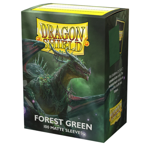 Dragon Shield: Sleeves – Matte – Forest Green 100 Pack