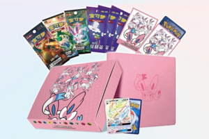 Pokemon Chinese Version Exclusive "Eevee GX Gift Box" Set -Sylveon Box Card Game