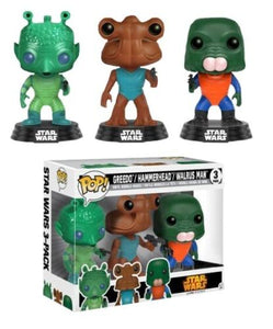 Funko Pop Star Wars Greedo, Hammerhead, Walrus Man 3pk