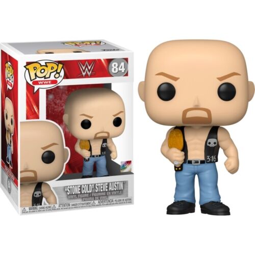 WWE Stone Cold Steve Austin with Vest and Championship Belt #84