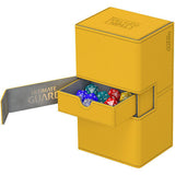 Deck Box+ BTUiop[]\78+Ultimate Guard Twin Flip 'n' Tray 200+ Xenoskin Monocolor Amber Deck Box