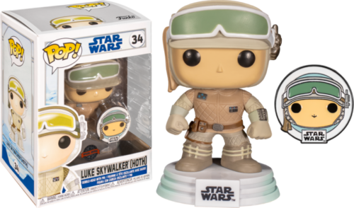 Star Wars: Luke Skywalker Hoth US Exclusive Pop! Vinyl with Pin #34