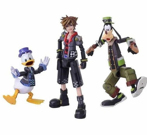 Kingdom Hearts 3 III Bring Arts Toy Story Sora Donald Duck Goofy Figure Set