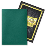 Dragon Shield - Standard Size Dual Matte Card Sleeves Metallic Green (Power)