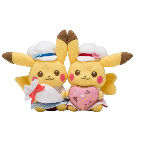 Pokemon center original Plush Toy Pikachu SWEET Treats Pair Valentine's Day 2018