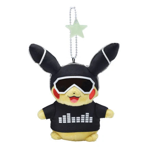 Pokemon Center Science is amazing Neon Pikachu White ver. Plush Mascot Key chain