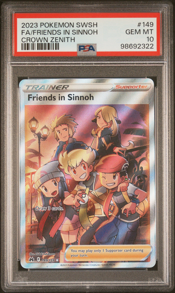 Friends in Sinnoh 149/159 Psa 10