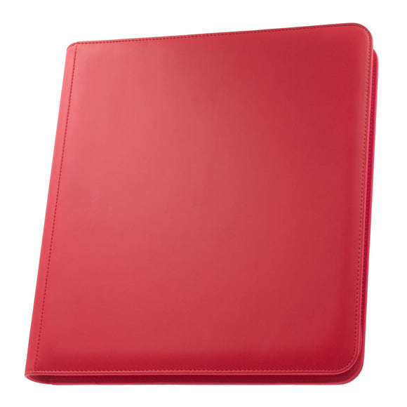 STEALTH 12 Pocket Zip Trading Card Binder - Red