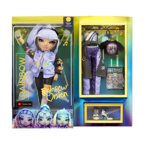 Rainbow Vision Rainbow High Royal Three K-pop Tessa Park Periwinkle Fashion Doll