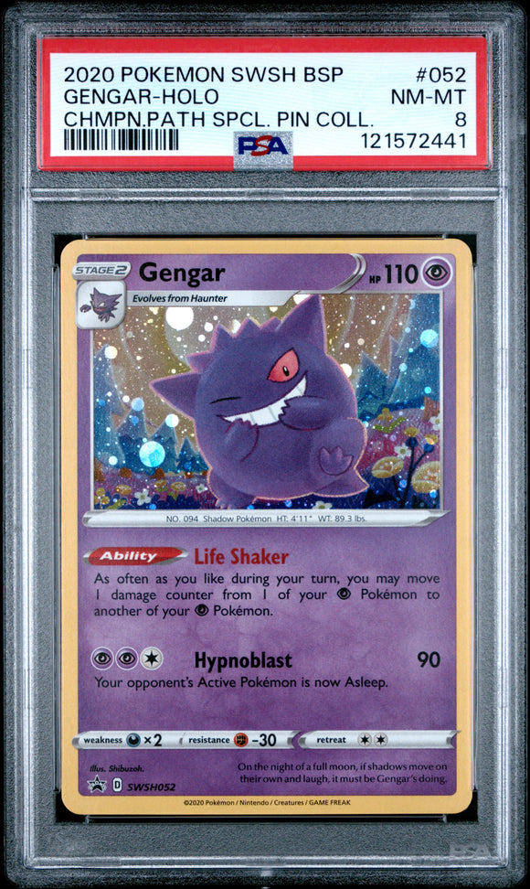 Gengar - Holo Swsh 052 Psa 8