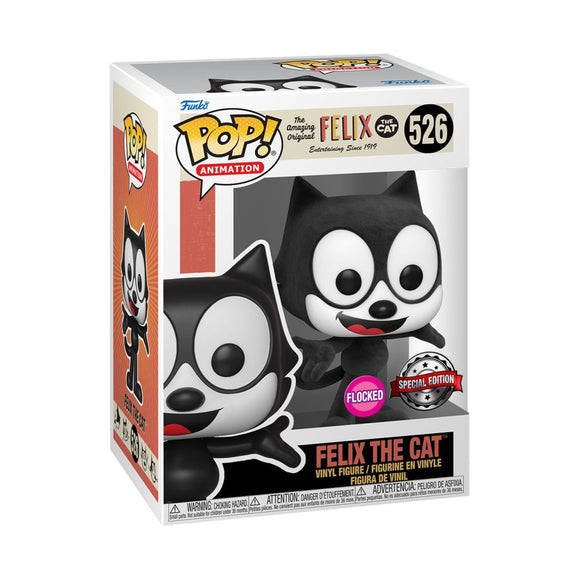 Felix the Cat - Felix Flocked US Exclusive Pop! Vinyl [RS] #526
