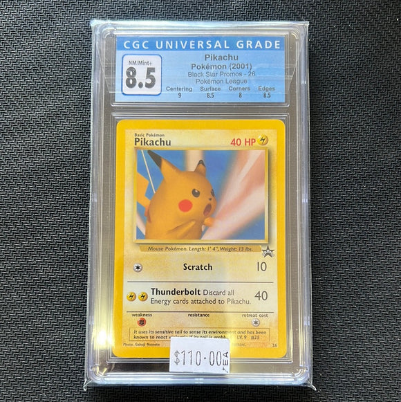 Pikachu Pokémon (2001) Black Star Promos