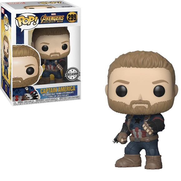 Funko Pop Captain America Exclusive VAULTED Marvel Avengers Infinity War