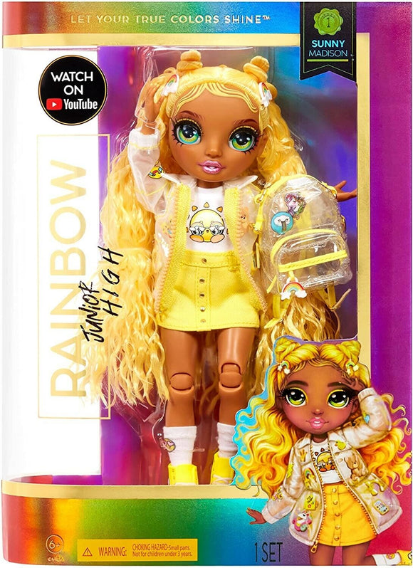 Rainbow High Junior High Sunny Madison - Yellow Fashion Doll