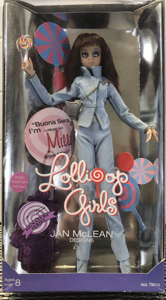 Jan McLean Lollipop Girls Milli From Milan Doll Retired Signed By Jan McLean
