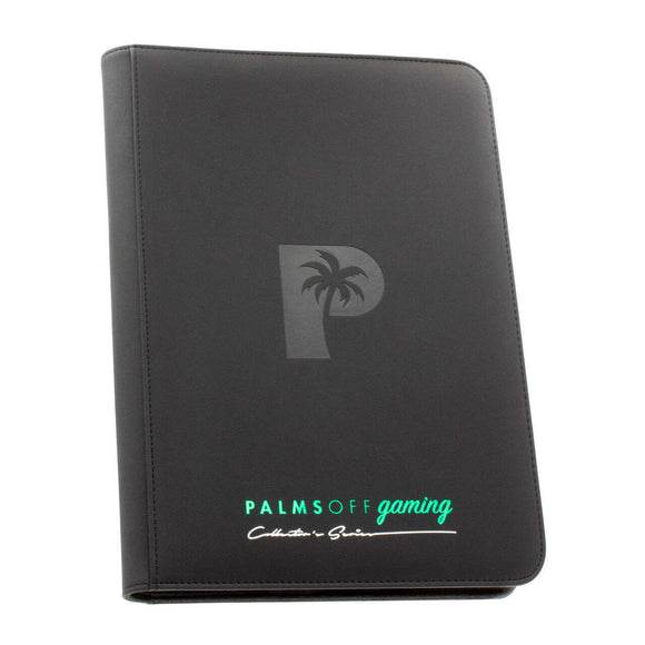 Palms Off Gaming Collector's Series 9 Pocket Zip Trading Card Binder - Black