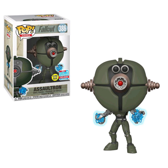 Fallout - Assaultron Invader Glow NYCC 2018 Exclusive Pop! Vinyl #386