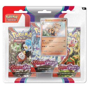 Pokemon TCG: Scarlet & Violet Three-Booster Blister (Arcanine)