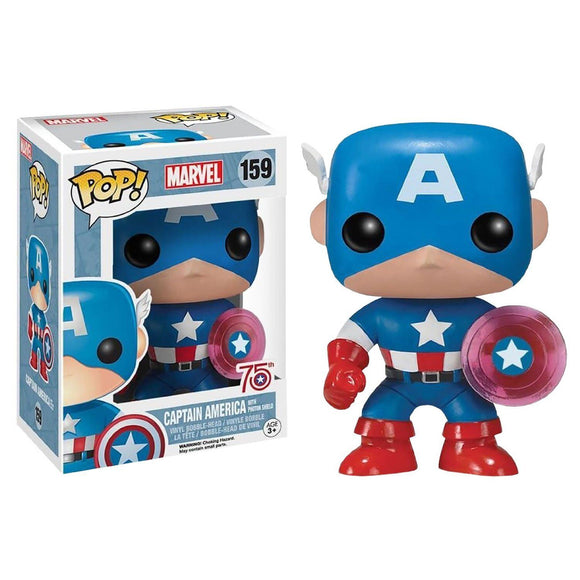 Captain America Photon Shield 75th Exclusive POP! Marvel #159 Vinyl Figur Funko