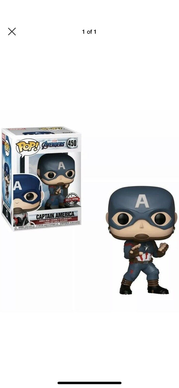Funko Pop! Marvel - Avengers End Game - Captain America Special Edition
