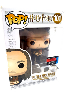 Pop! Funko Harry Potter Filch & Mrs Norris #101 2019 Vinyl Figurine 2019 Fall Co