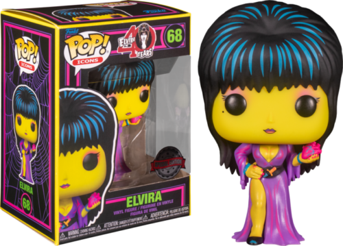 Elvira: Mistress of the Dark - Elvira Black Light US Exclusive #68 Pop! Vinyl